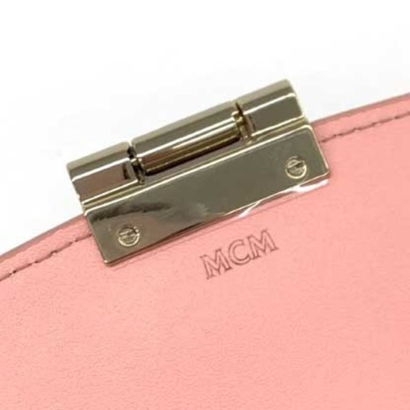 MCM Visetos Chain Wallet Pink - Picture 7 of 10